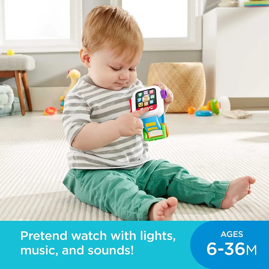 Fisher-Price Baby to Toddler Toy Laugh & Learn Time to Learn Smartwatch.