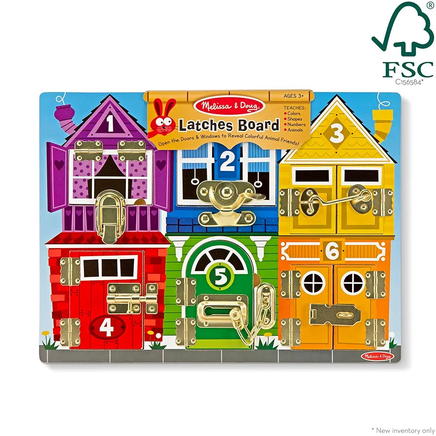Melissa & Doug Wooden Latches Board. (500 advance)