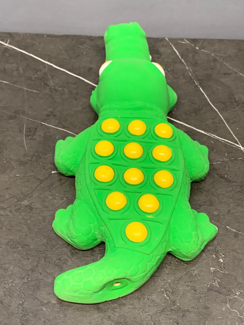 Minipaw Squeaky Crocodile Latex Toy