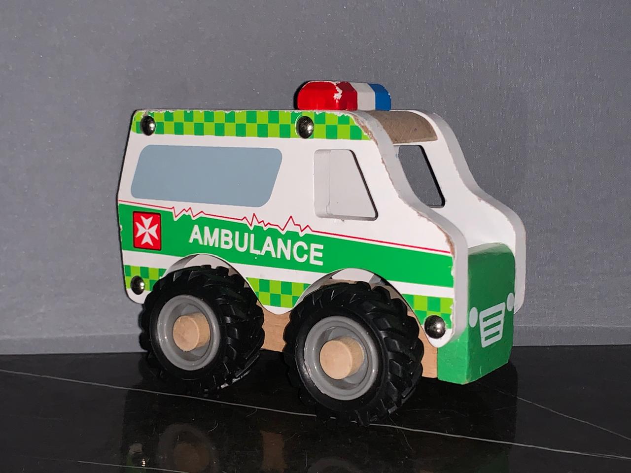 Koala Dreams Wooden Ambulance .