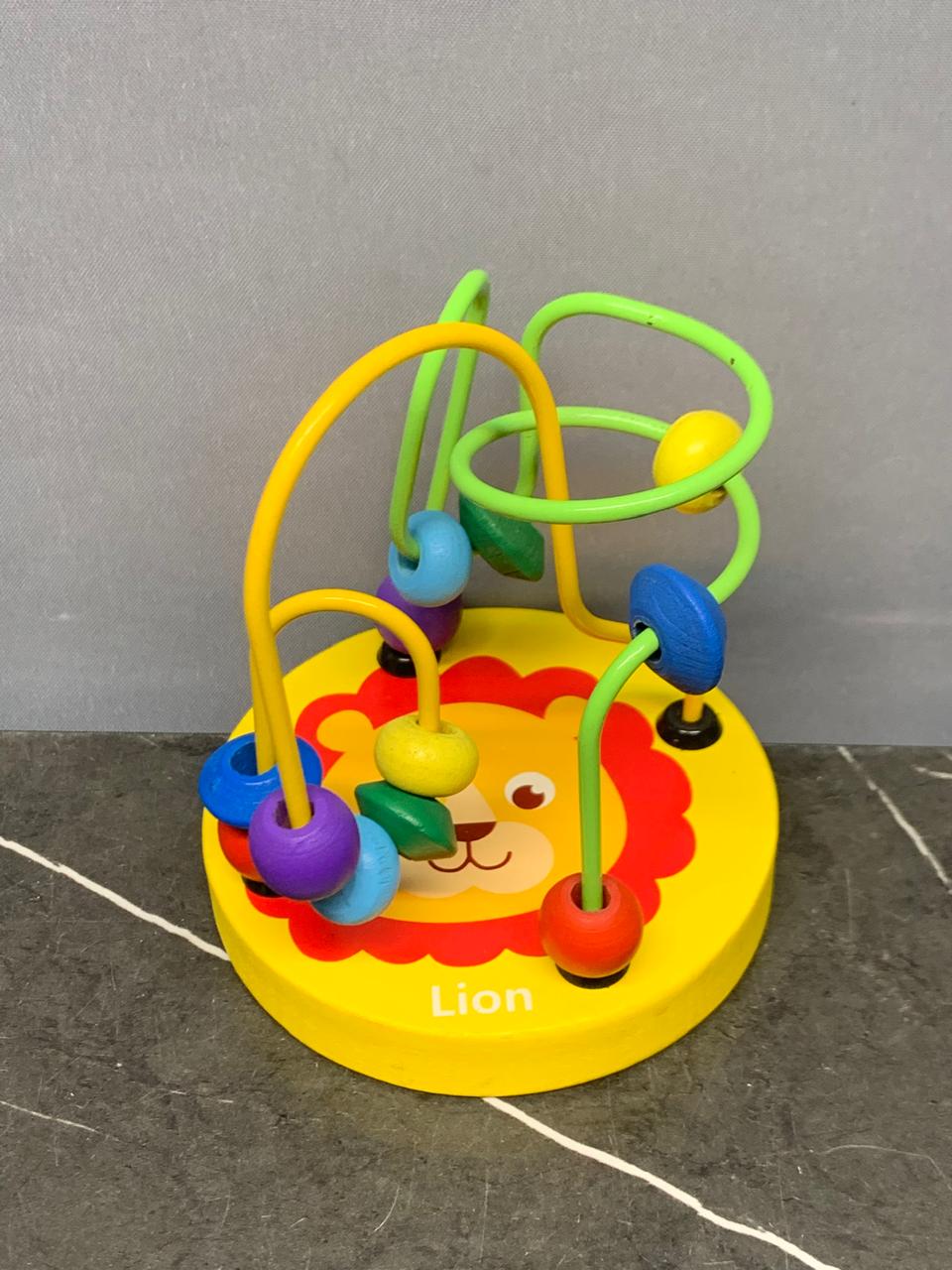 Wooden Spinning Mini Beads Maze Toy.