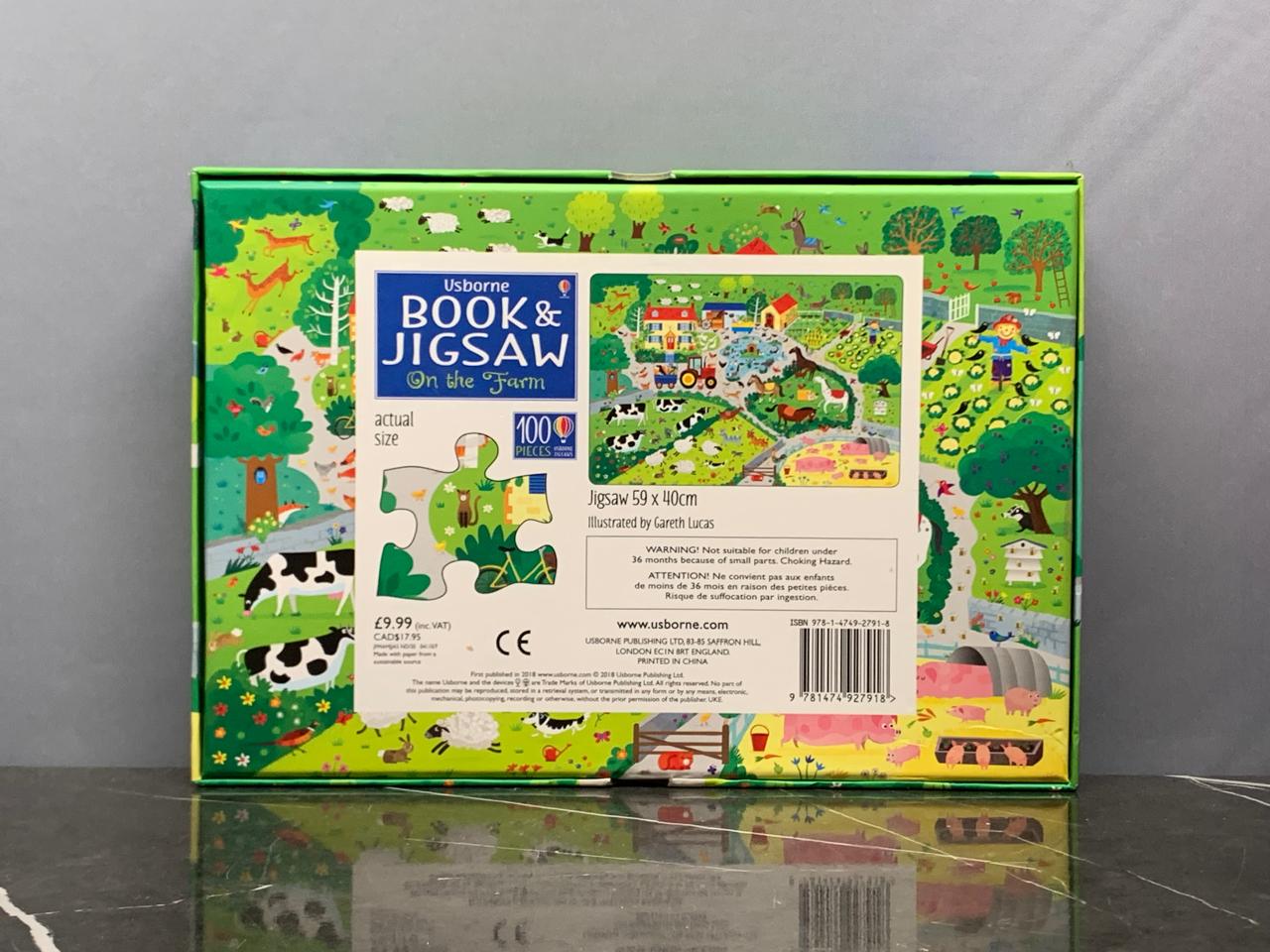 Usborne Book and Jigsaw on the Farm. (Without book)