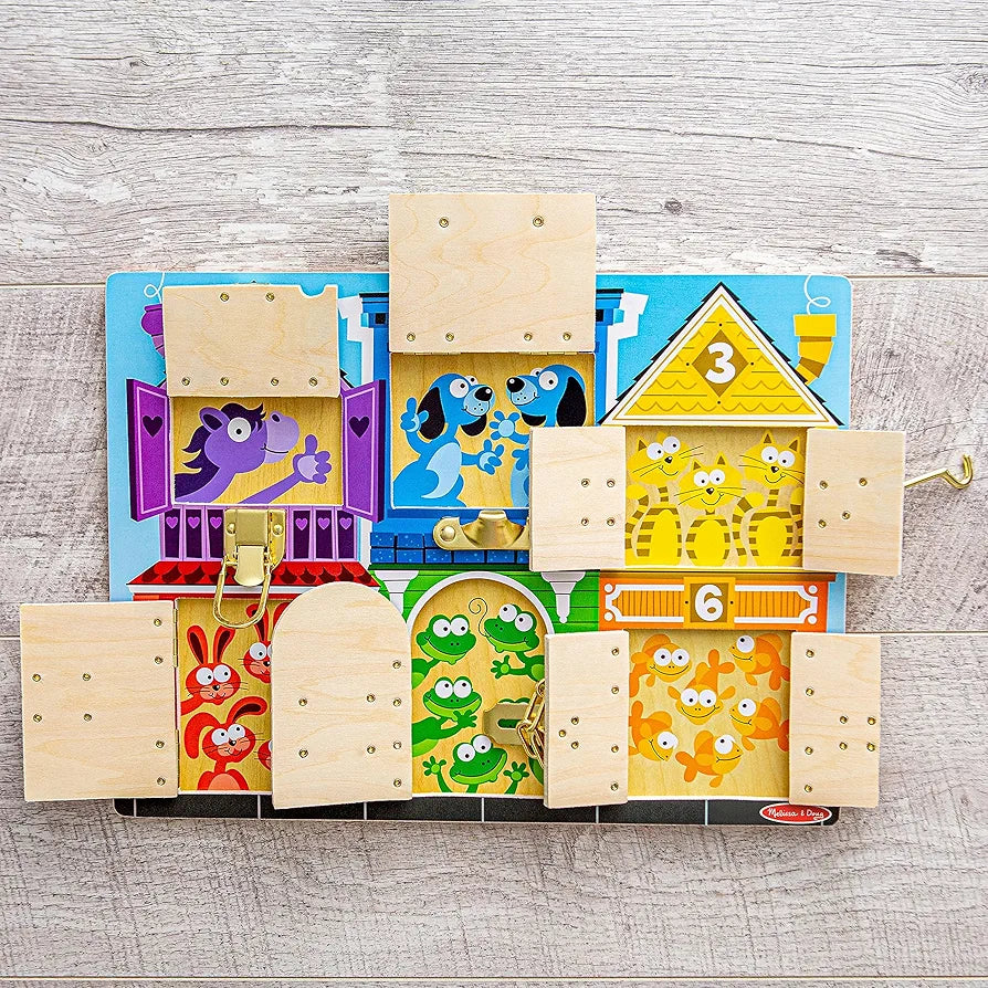 Melissa & Doug Wooden Latches Board. (500 advance)