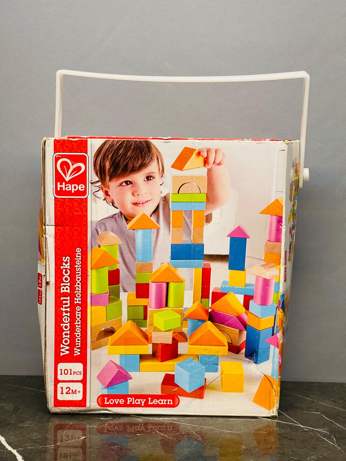 Hape Colourful Wooden Blocks (60 pieces.)