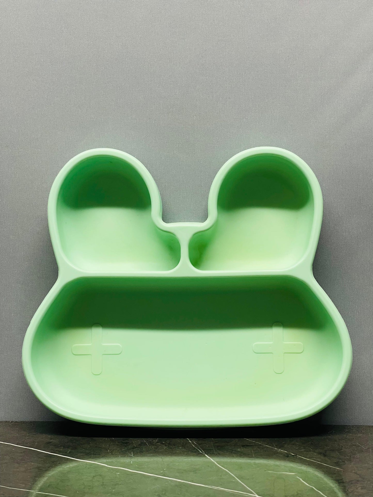 We Might Be Tiny Bunny Stickie Plate - Mint.