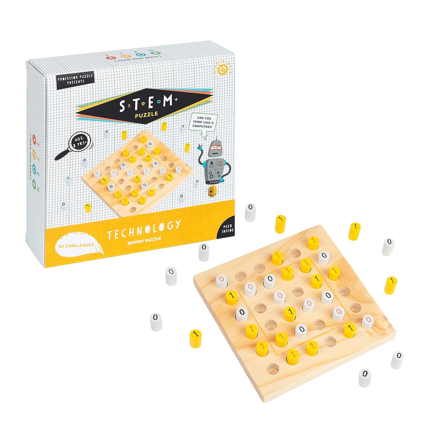 STEM Technology Binary Puzzle.