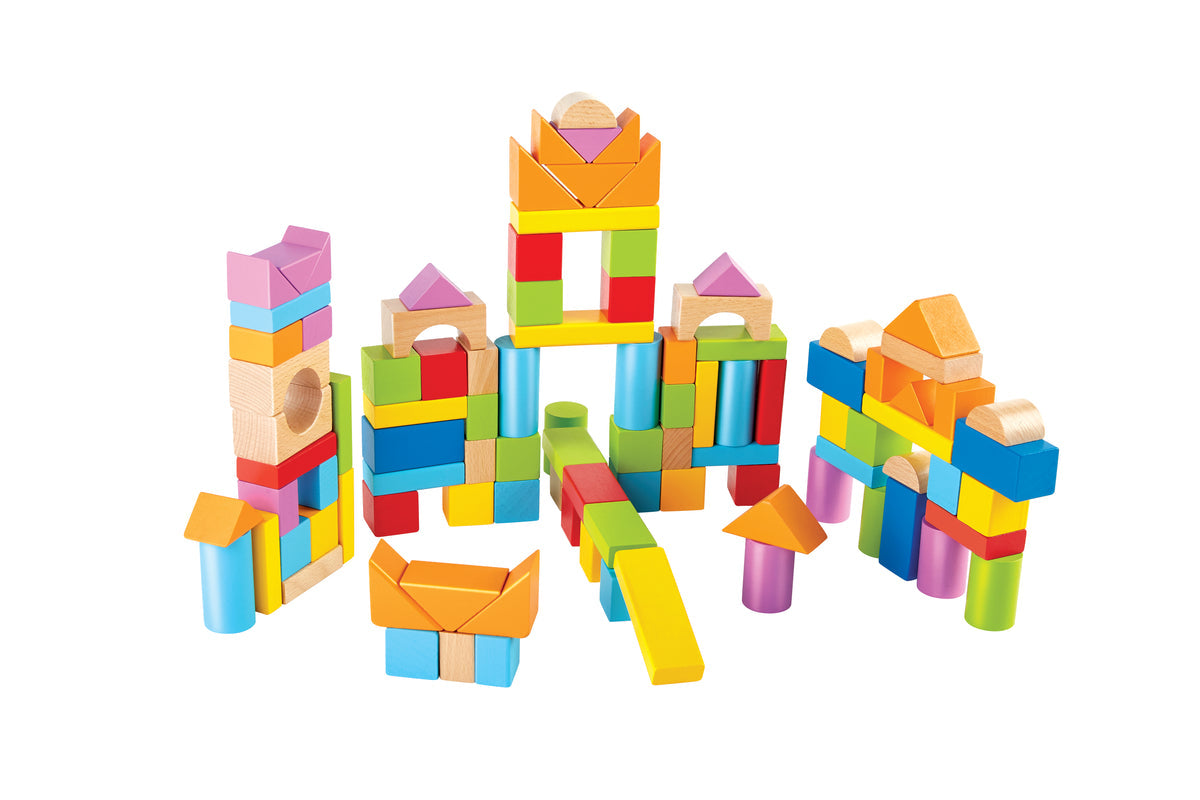 Hape Colourful Wooden Blocks (60 pieces.)