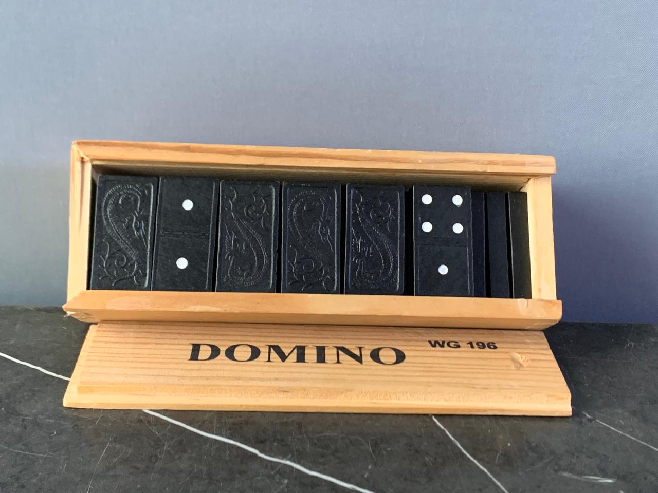 Dominoes Game In Wooden Box. (28 pieces) SKU:BXL-094
