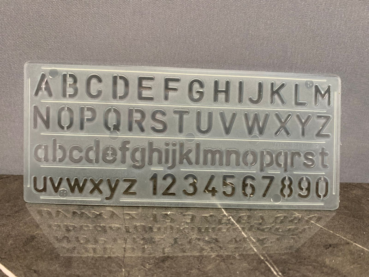 Lettering Stencil.