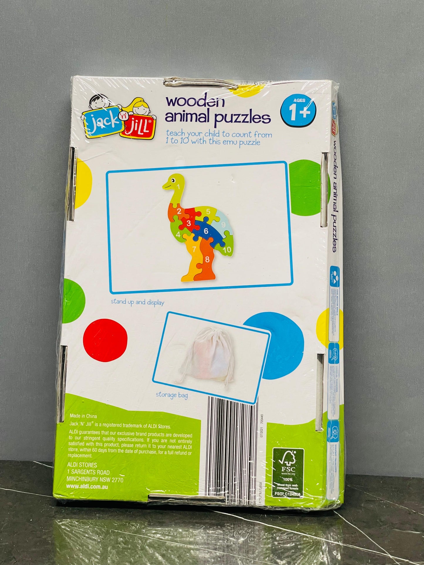 Jack n Jill Wooden Animal Puzzle.