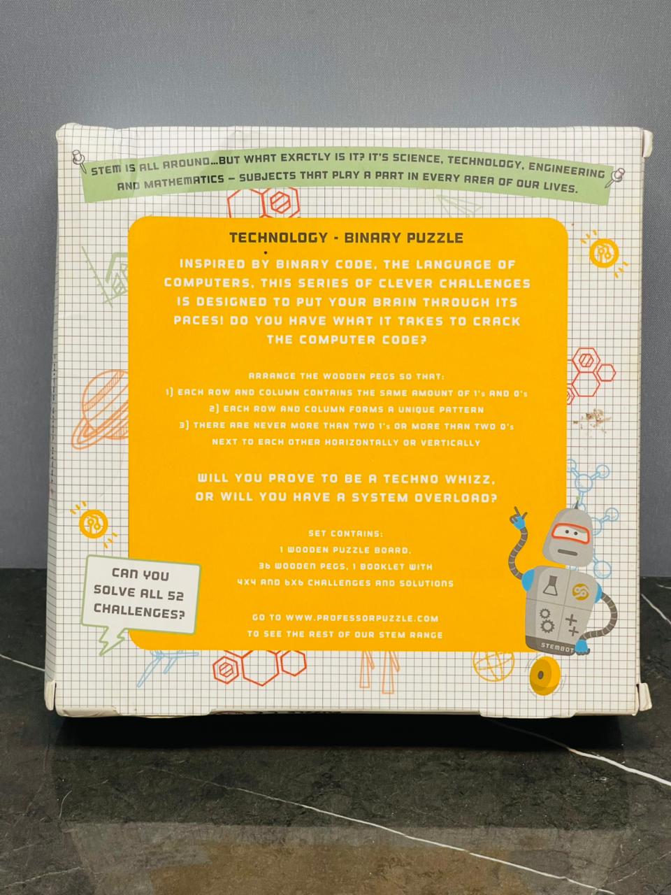 STEM Technology Binary Puzzle.