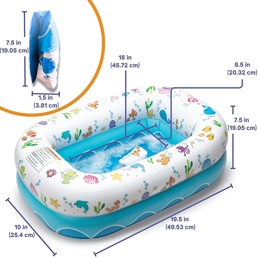 "Mommy's Helper Under the Sea Inflatable Tub". (400 advance)