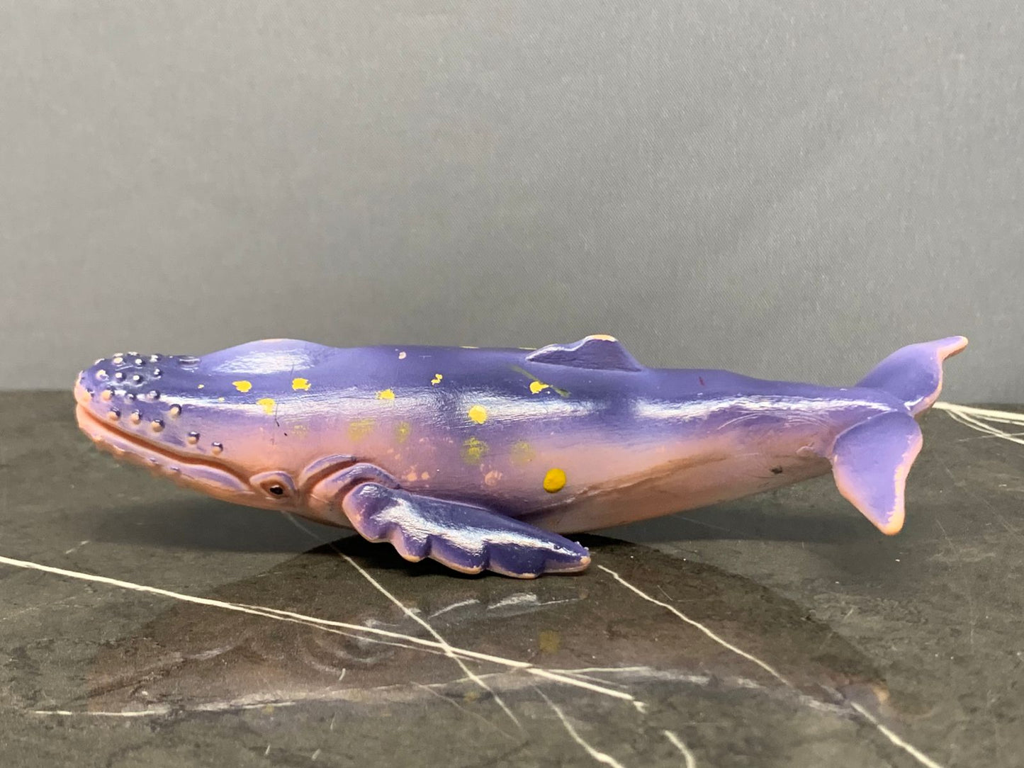Purple Whale Figurine.