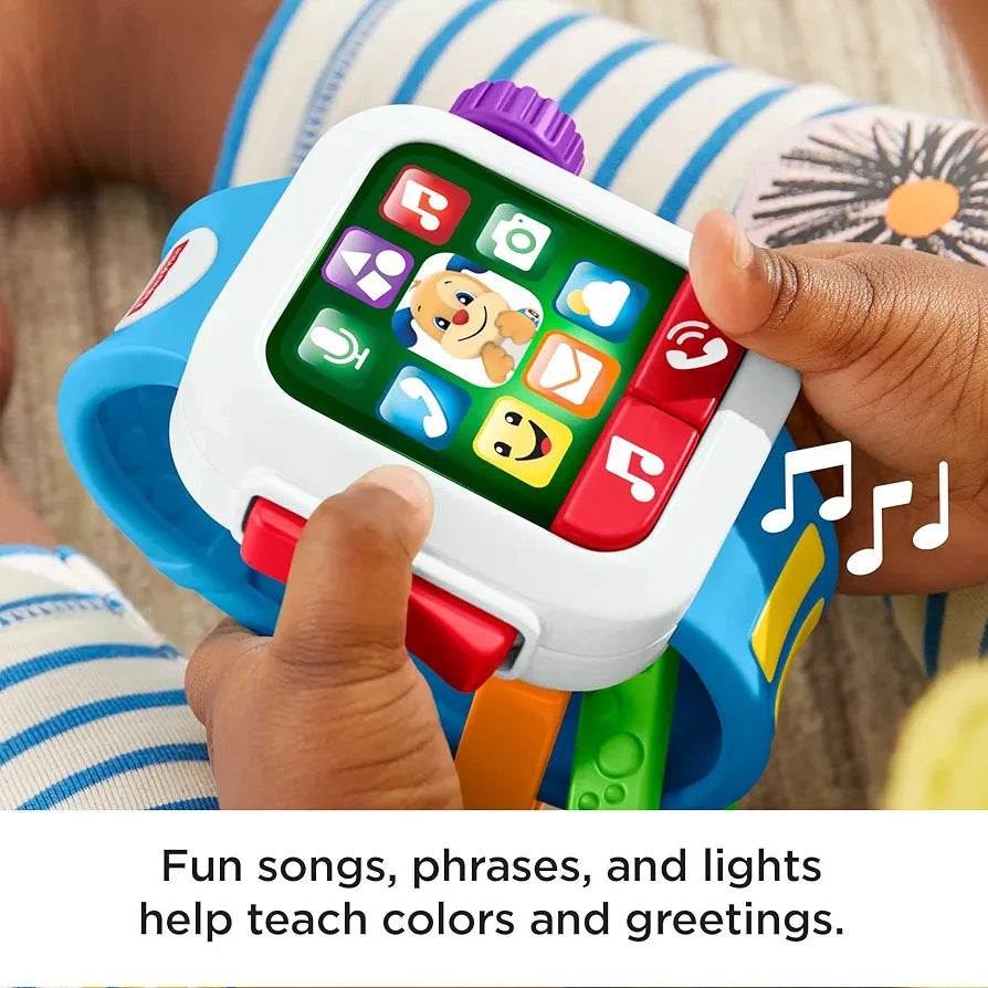 Fisher-Price Baby to Toddler Toy Laugh & Learn Time to Learn Smartwatch.