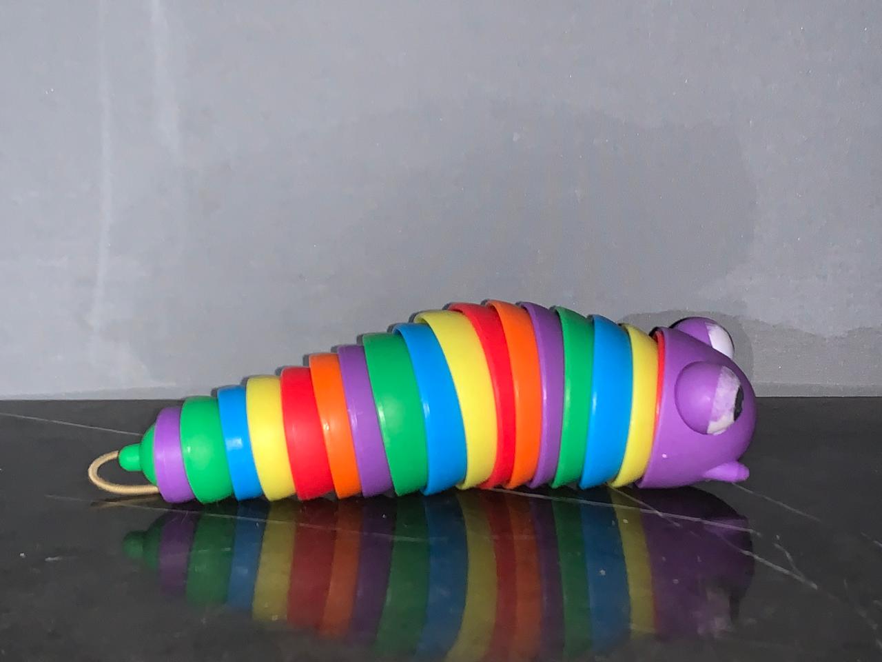 Colourful Fidget Slug. (0003AA)