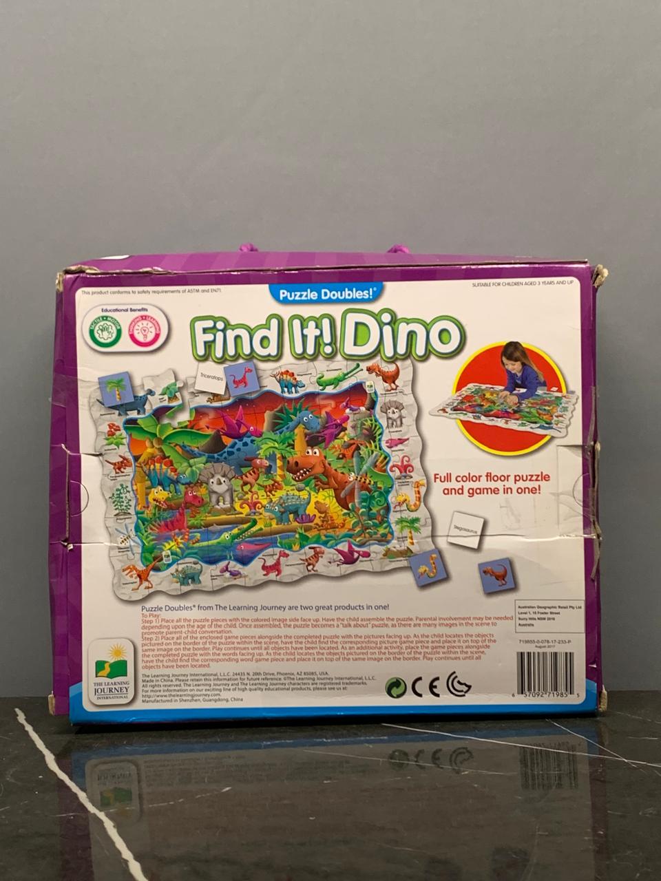 The Learning Journey Puzzle Doubles Find It - Dinosaurs Floor Puzzle.