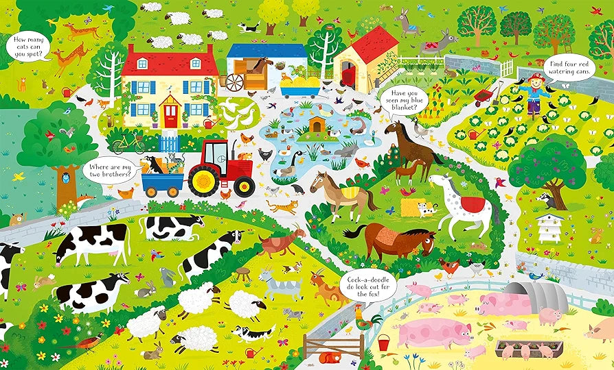 Usborne Book and Jigsaw on the Farm. (Without book)