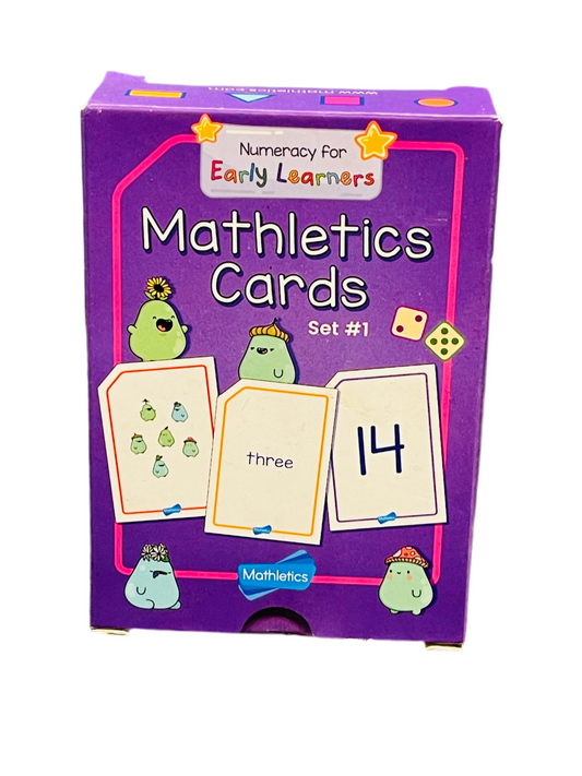 Numeracy for Early Learners Mathletics Cards Set #1. (new)
