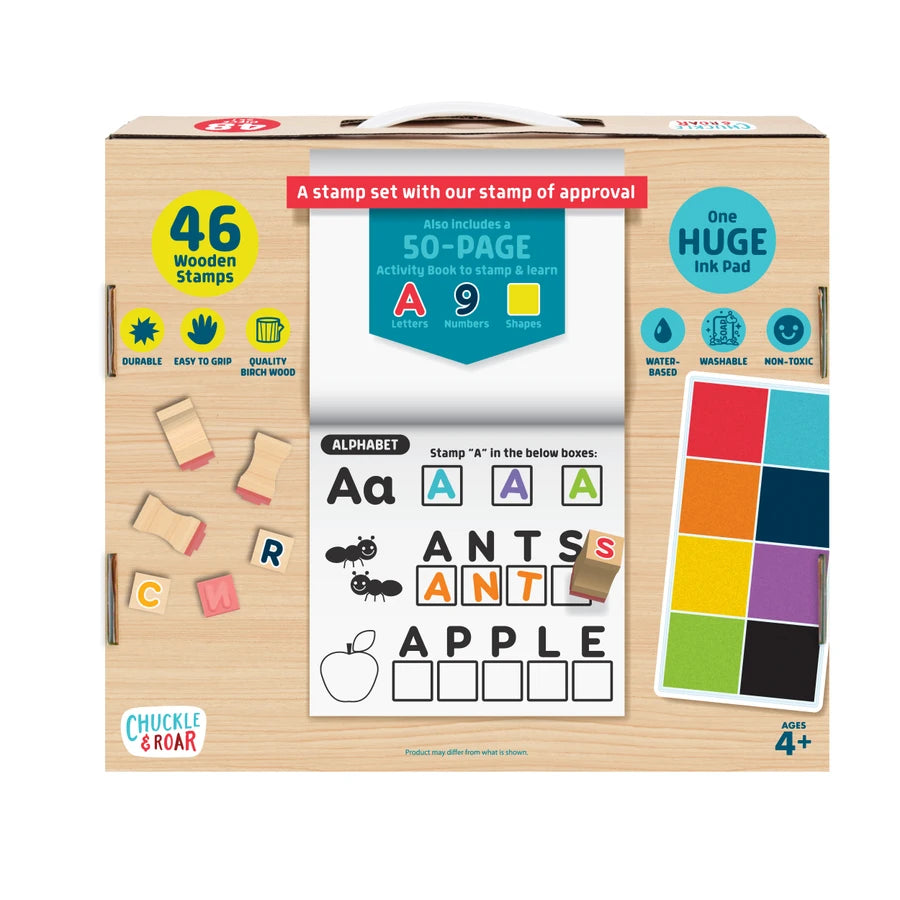Chuckle & Roar Wooden Stamp Set. (New)(Rs 400 advance)