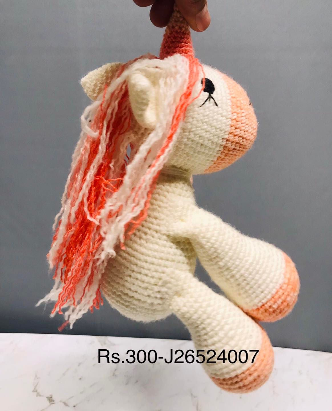 Customized Crochet Knitting Unicorn Toy