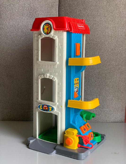 Fisher-Price Little People Fun Sounds Garage. (incomplete) (Rs 300 advance)