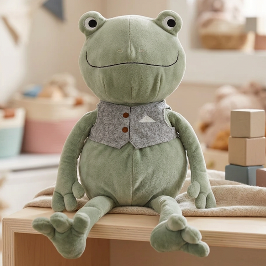 Floral Home Plush Frog Toy. (New) ( Rs 150 advance )