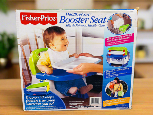 Fisher Price Healthy Care Booster Seat (only blue tray available) (500 advance)