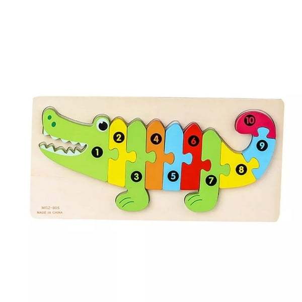 Wooden Crocodile Puzzle.