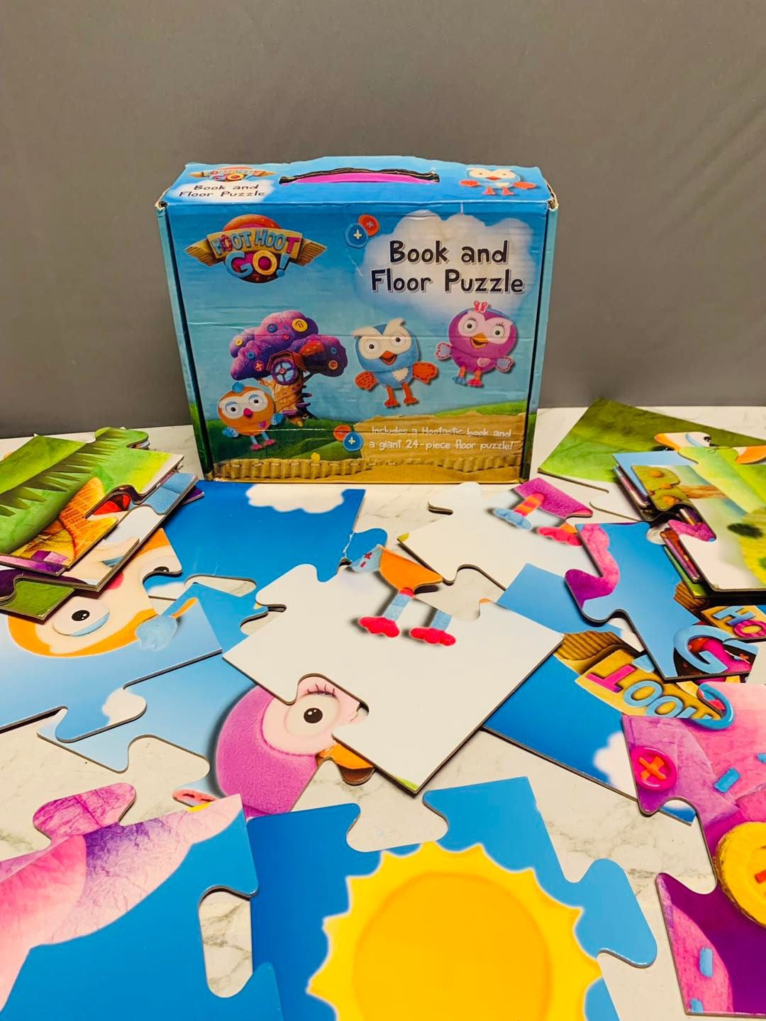 ABC Kids Hoot Hoot Go! Book and Floor Puzzle