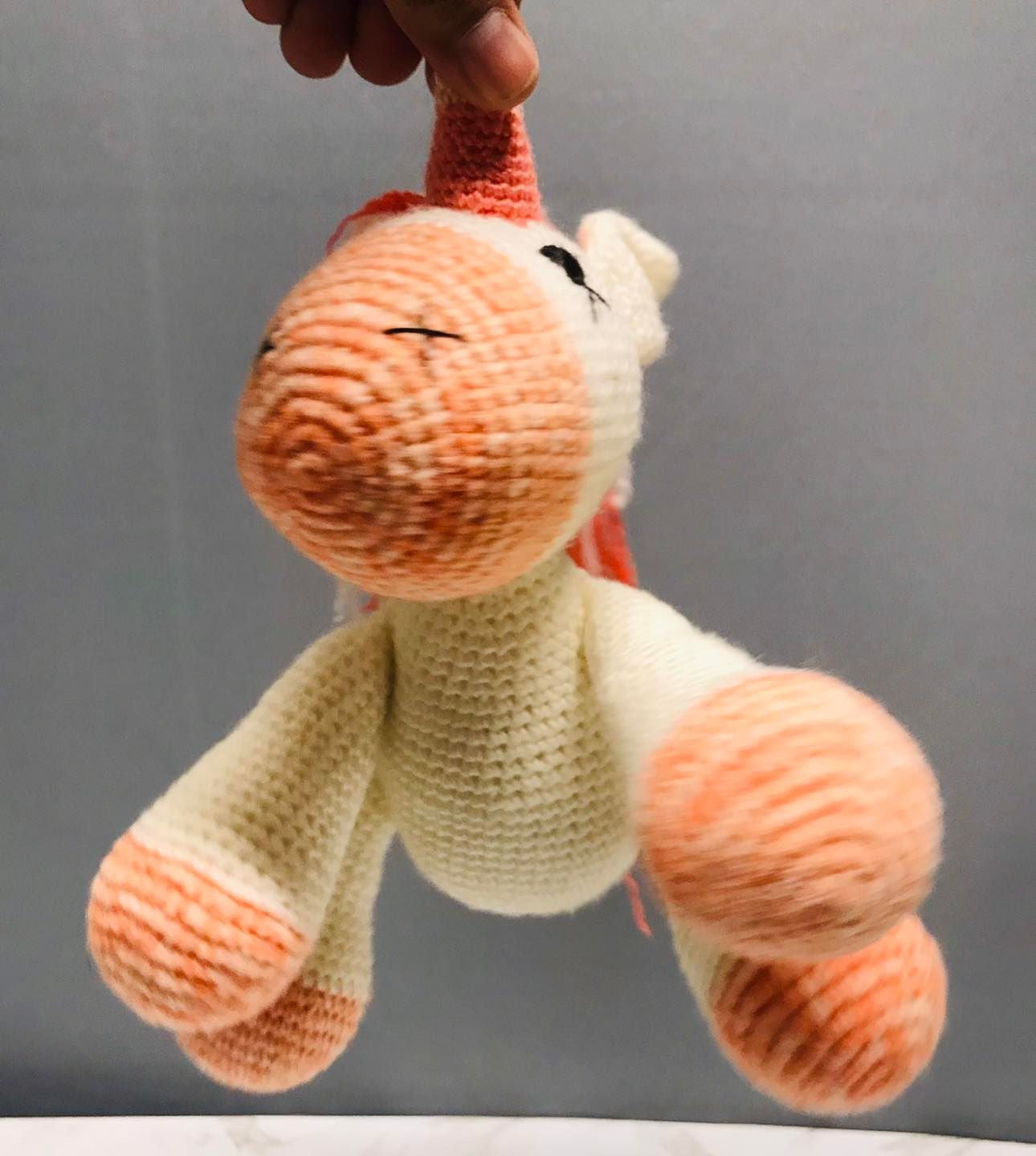 Customized Crochet Knitting Unicorn Toy