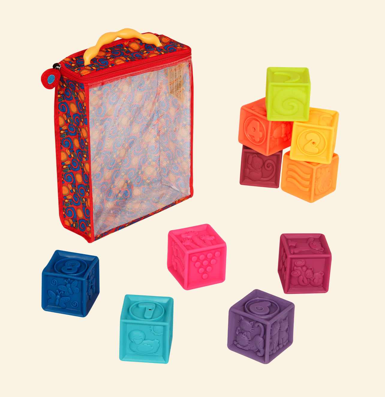 One Two Squeeze | 10 Baby Blocks | B. baby (0ne block(4) missing)