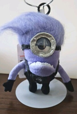 Despicable Me 2 Evil Purple Minion Plush Coin Purse Bag Clip. (Rs 100 advance)