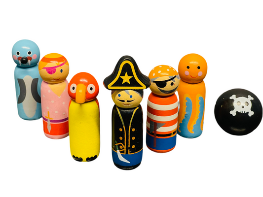 Kmart Wooden Pirate Bowling Set