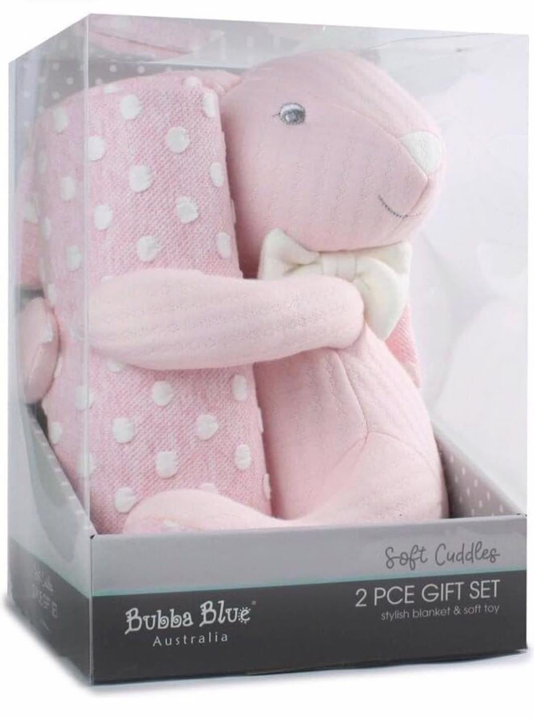 Bubba Pink Soft Cuddles 2pc Baby Gift Set