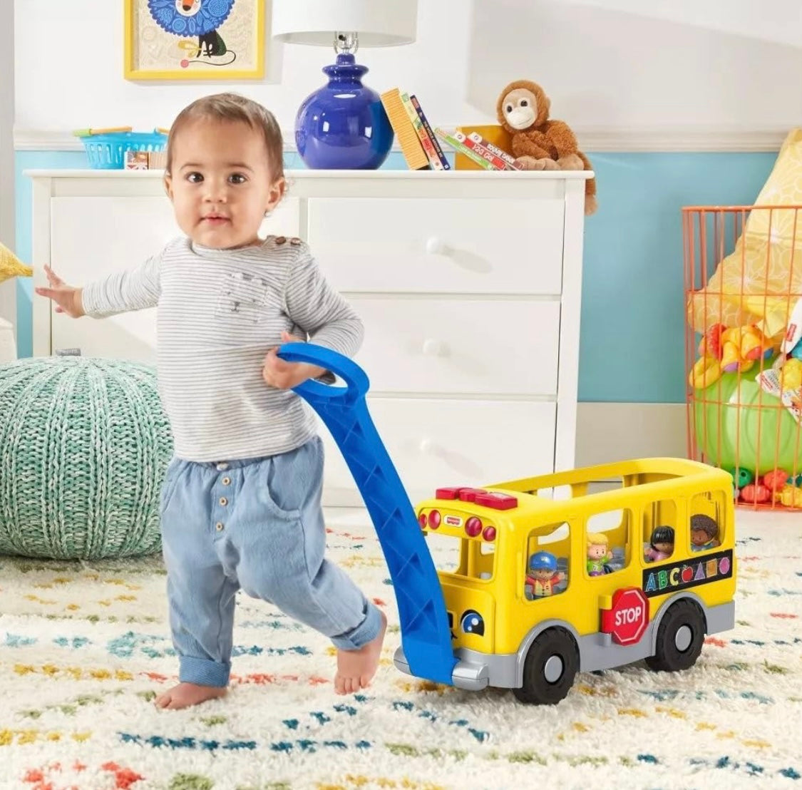 Fisher-Price Little People Big Yellow School Bus With 2 Figurines (Rs 700 advance). SKU:BXL-804