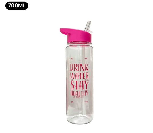 Drinking Bottle With Straw Pink Drink Water Stay Healthy