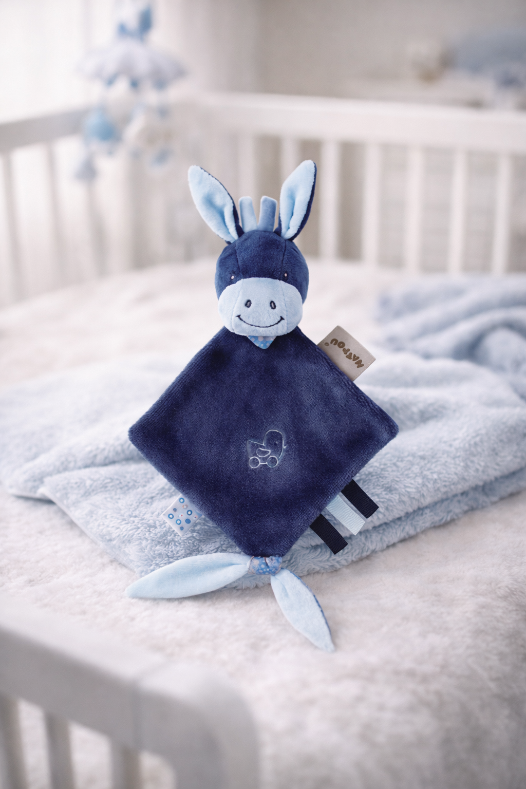 Nattou Alex And Bibou - Mini Doudou Alex The Donkey. SKU:BXL-098