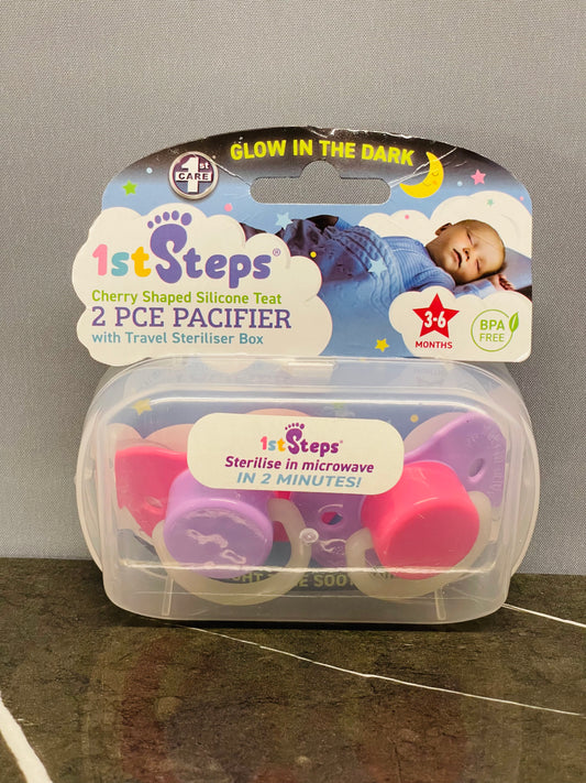 1st step Glow In The Dark 2 PCE Pacifier
