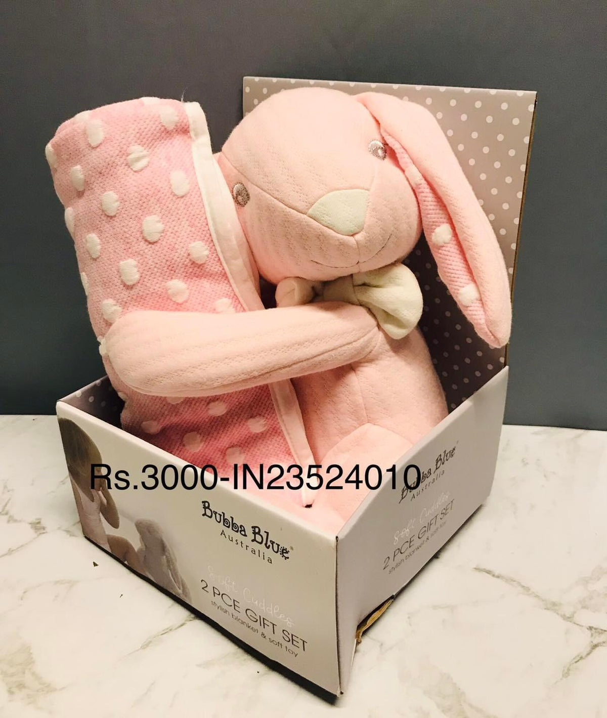 Bubba Pink Soft Cuddles 2pc Baby Gift Set