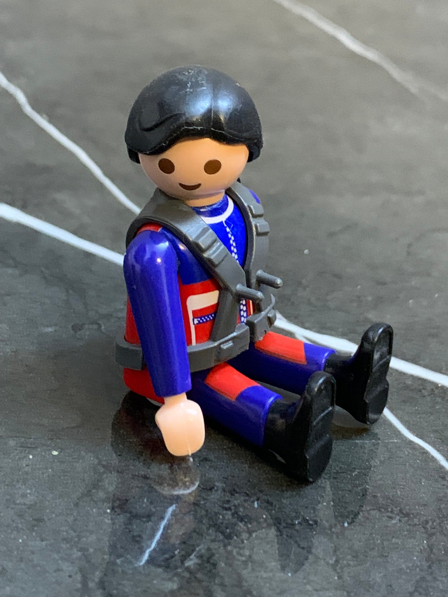 Playmobil figure of a motorcycle paramedic,  the Playmobil 3924