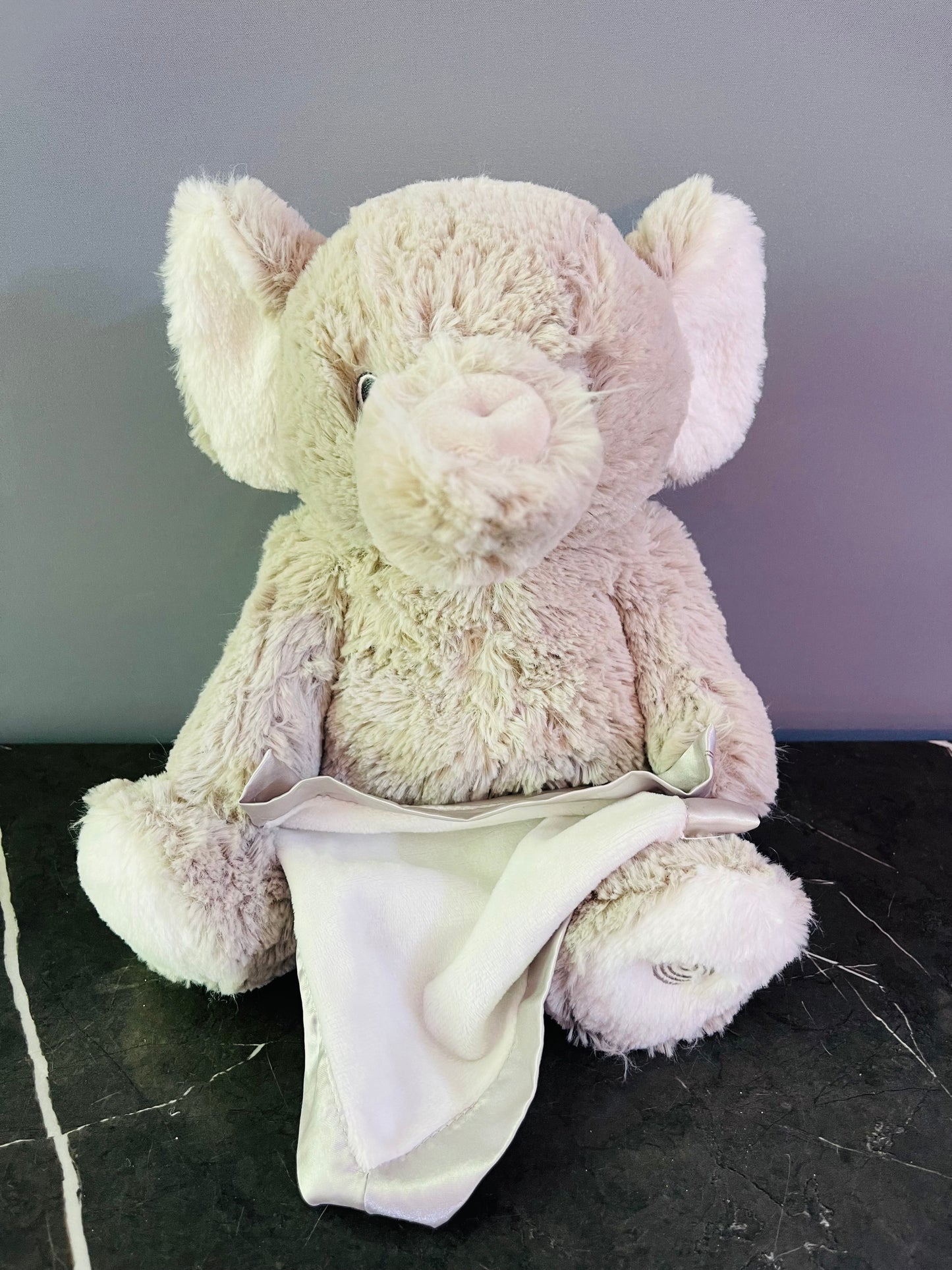 GUND Peek-a-Boo Furry Friends animated elephant plush toy