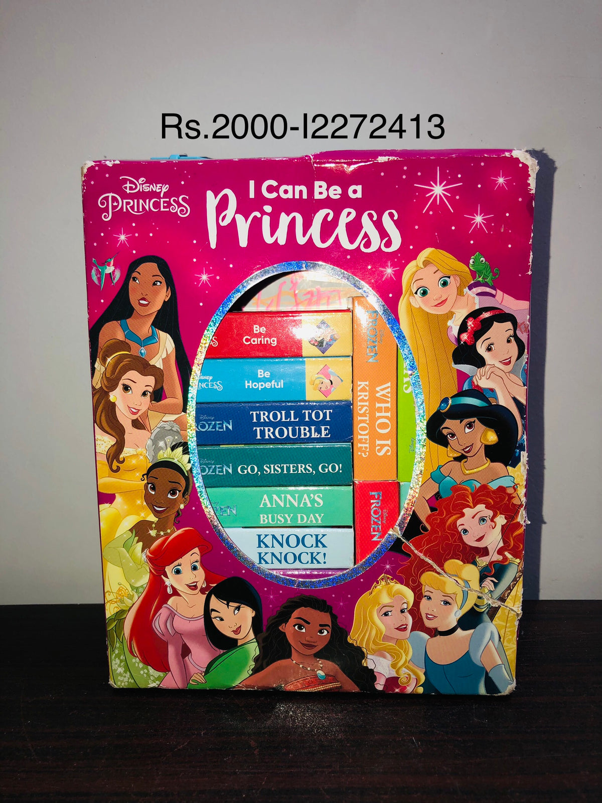 Disney Princess Board Books Set For Toddlers and Babies - Bundle with 12 Story Board Books Featuring Cinderella, Ariel, Rapunzel, and More