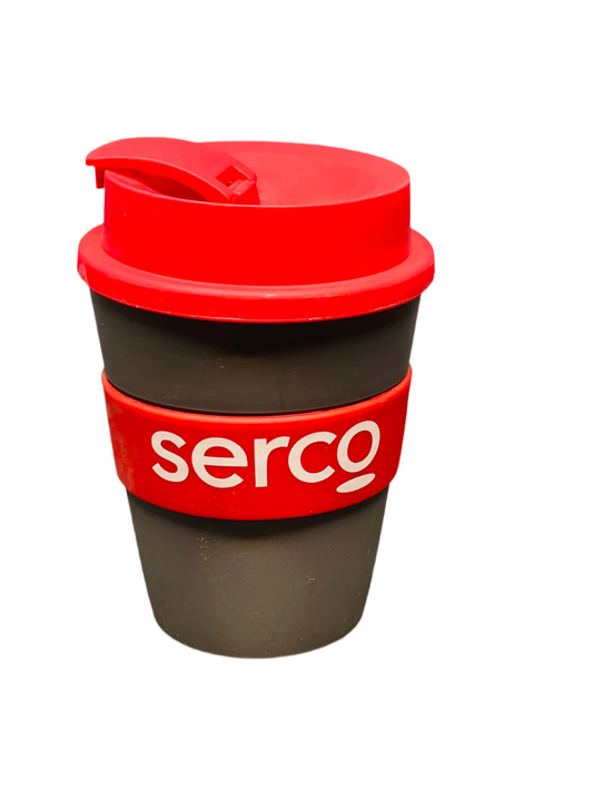 reusable coffee cup with a lid