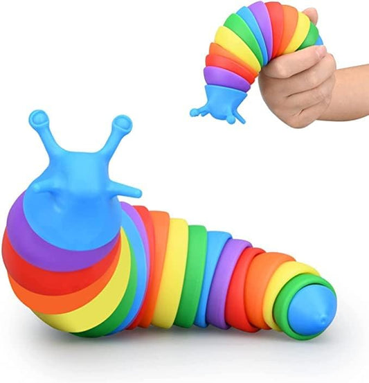 Sensory Puzzle Teaser Rainbow Wriggle Slug Fidget Toy.(Rs 100 advance)