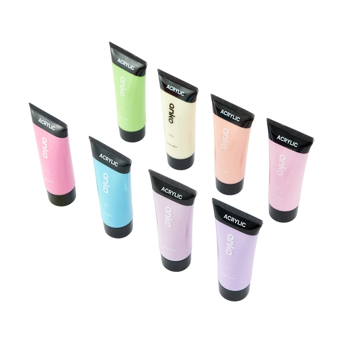 Acrylic Paint 8 Pack, Pastel - Anko. SKU:BXL-045