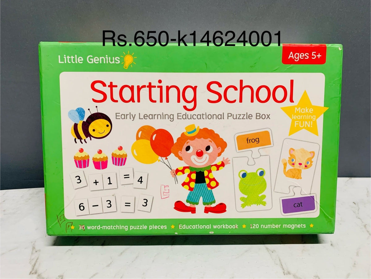 Little Genius Starting School - Early Learning Educational Puzzle Box