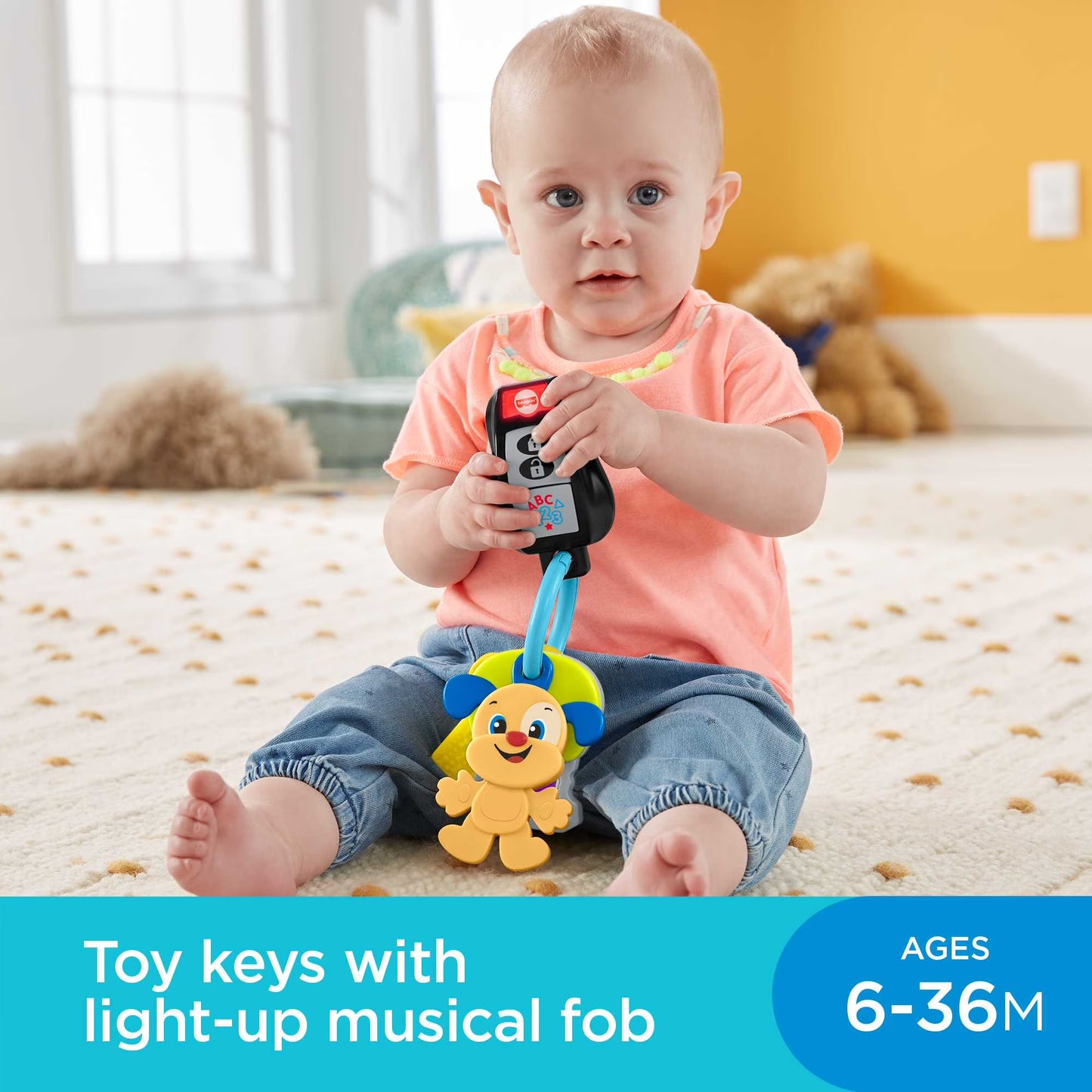 Fisher-Price Laugh & Learn Play & Go Keys. (New batteries required)