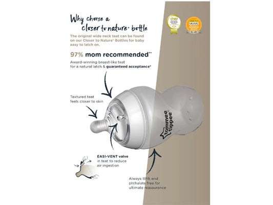Tommee Tippee Feeding Bottle 260ml. SKU:BXL-023(2631)