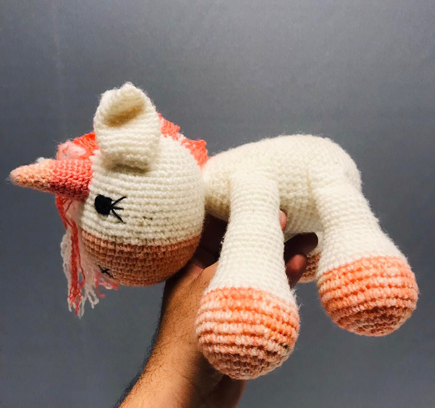 Customized Crochet Knitting Unicorn Toy