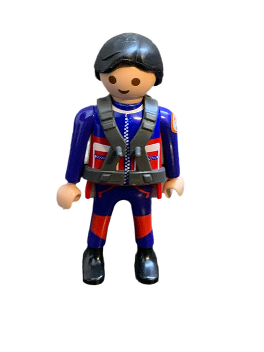 Playmobil figure of a motorcycle paramedic,  the Playmobil 3924
